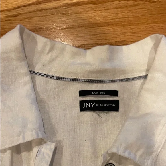 Classic White Linen Jacket - Picture 3 of 4